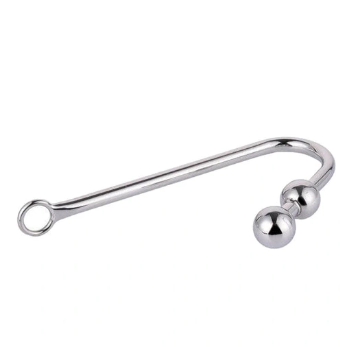 Two Anal Pleasurable Hook Balls 4417 Steel Stainless 0106
